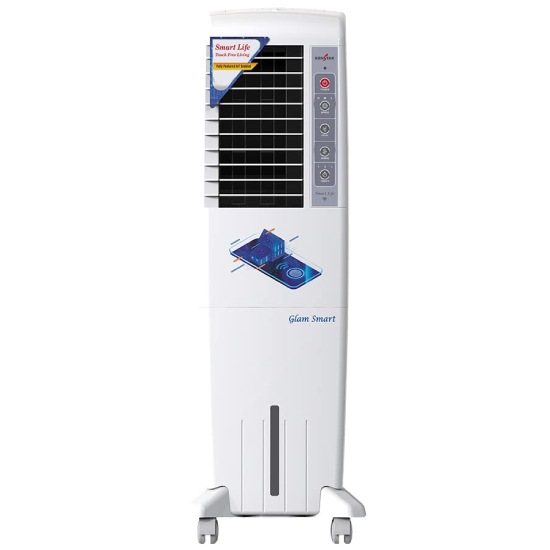 KENSTAR Glam 35 litres Honeycomb Tower Cooler White
